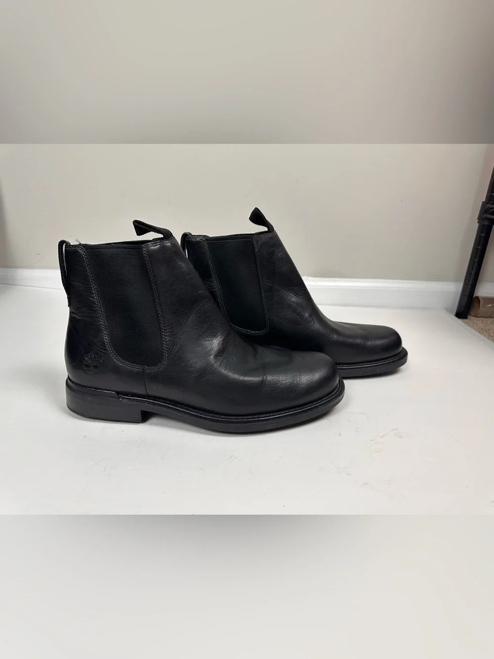 Timberland Torrance Chelsea Boots Men’s 13M Black Leather Waterproof 77032